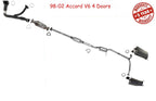 Dual Exhaust System Pipe Converter Muffler For 4 Door 3.0L Honda Accord 98-02