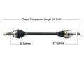 (1)Rear D/S Cv Axles For Chevrolet Camaro V6 3.6L Automatic Transmission