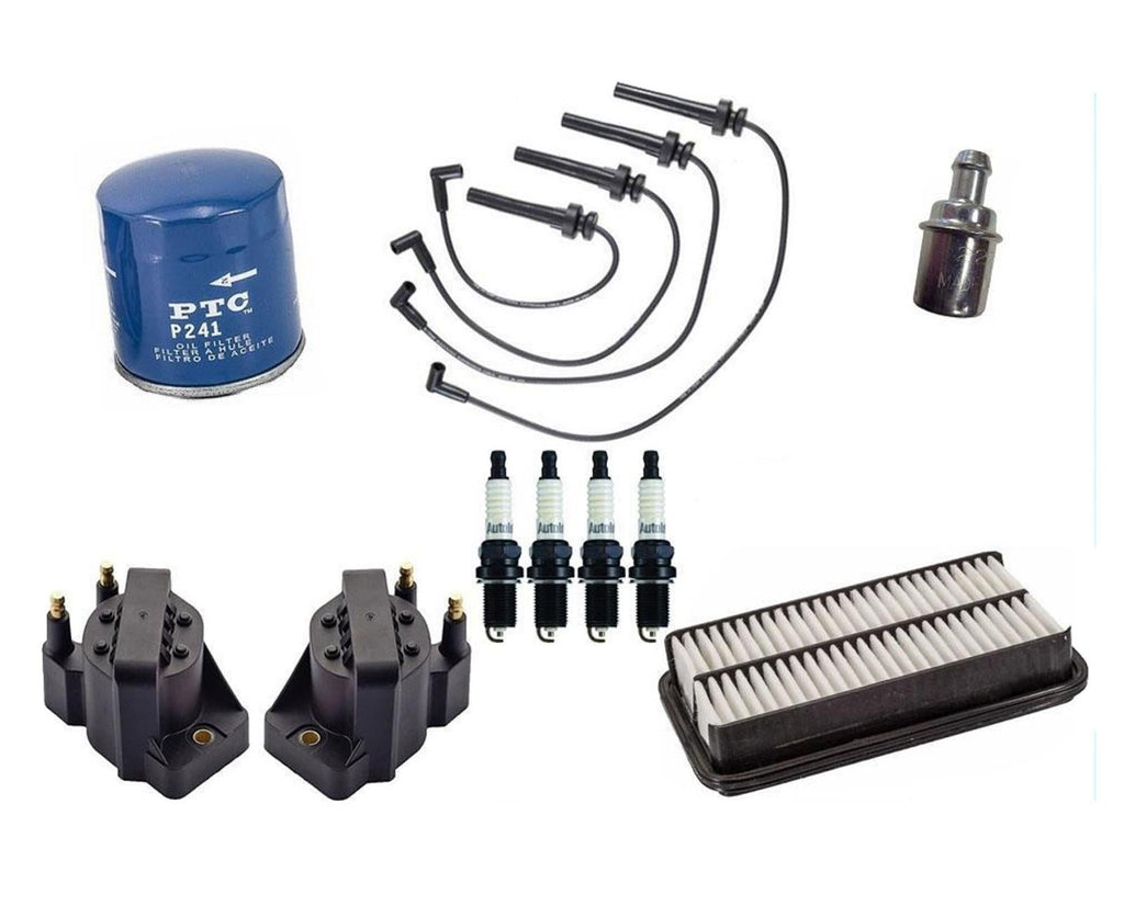 For 95-02 Saturn 1.9L SOHC Vin Code (8) (9) Spark Plug Wires Plugs Coils Air Oil