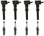 Direct Ignition Coils & Spark Plugs For Jaguar F-Pace 2.0L 2017 2020 2023 2024