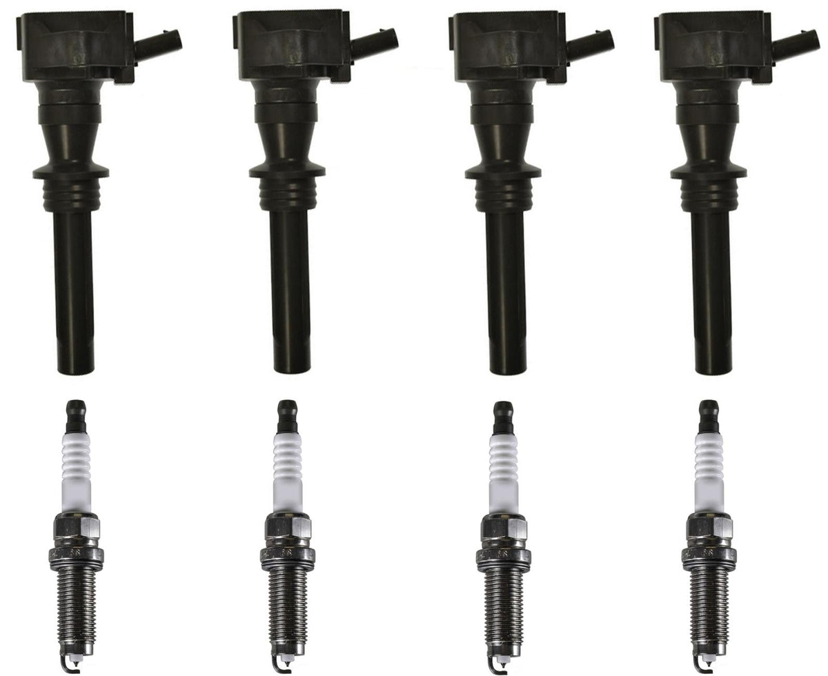 Direct Ignition Coils & Spark Plugs For Jaguar F-Pace 2.0L 2017 2020 2023 2024