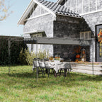 Retractable Pergola Shade Cover, Replacement Canopy Fabric for 4 x 3m Pergola, Light Grey