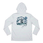 Dogfish Long Sleeve Hooded Micro Stormy Seas Logo