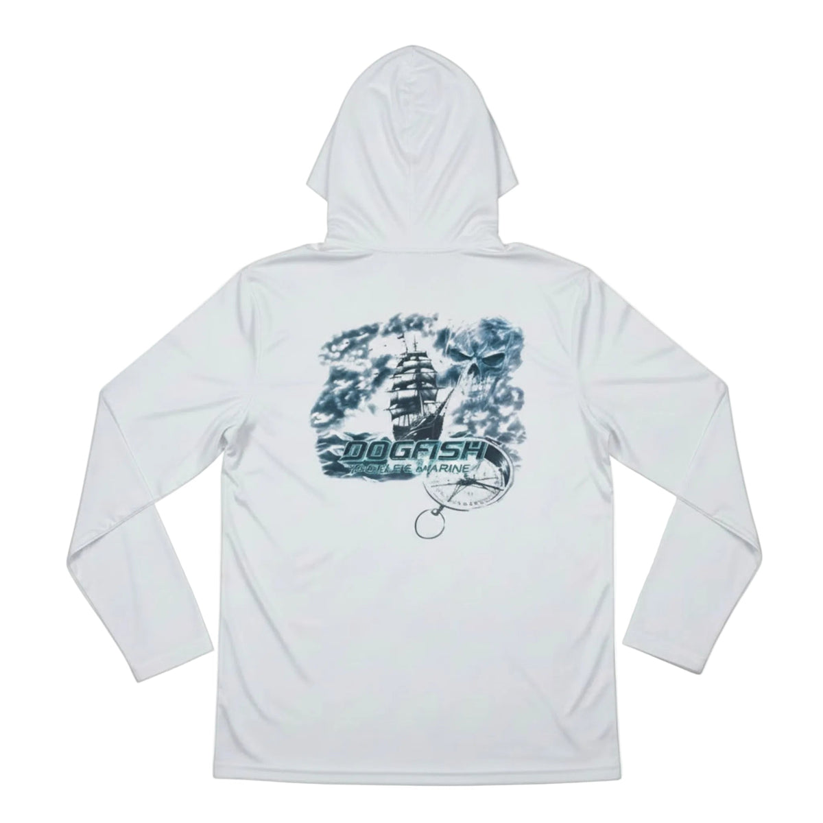 Dogfish Long Sleeve Hooded Micro Stormy Seas Logo