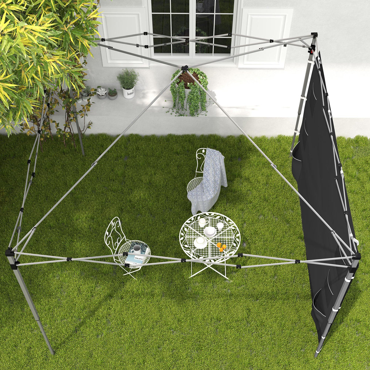 Canopy Sidewall Panel for 3 x 3m Straight Leg Pop Up Gazebos, 1 Pack Sidewall Only, Black