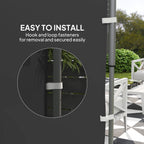 Canopy Sidewall Panel for 3 x 3m Straight Leg Pop Up Gazebos, 1 Pack Sidewall Only, Black