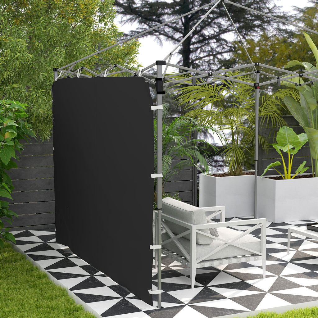 Canopy Sidewall Panel for 3 x 3m Straight Leg Pop Up Gazebos, 1 Pack Sidewall Only, Black
