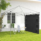 Canopy Sidewall Panel for 3 x 3m Straight Leg Pop Up Gazebos, 1 Pack Sidewall Only, Black