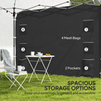 Canopy Sidewall Panel for 3 x 3m Straight Leg Pop Up Gazebos, 1 Pack Sidewall Only, Black
