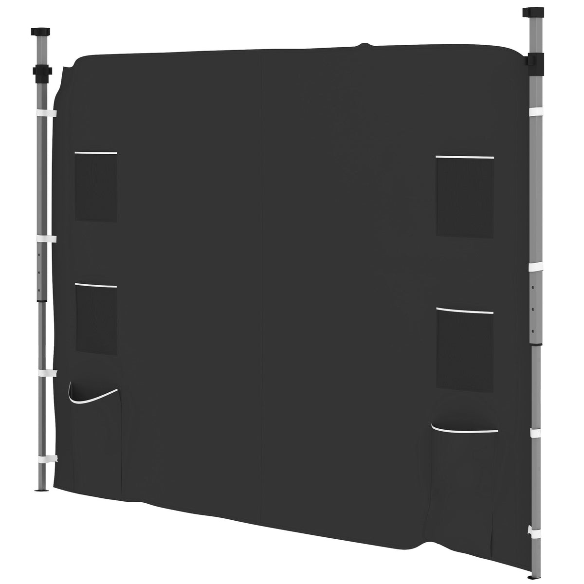Canopy Sidewall Panel for 3 x 3m Straight Leg Pop Up Gazebos, 1 Pack Sidewall Only, Black