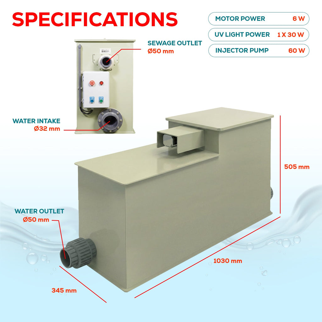 BTS5 Automatic Drum Micro Filter Pond Filtration System | 1,345 GPH / 1,200-Gallon Capacity | Self-Cleaning, UV Sterilizer & Biochemical Filter Media – Koi Pond & Aquaculture Water Filter