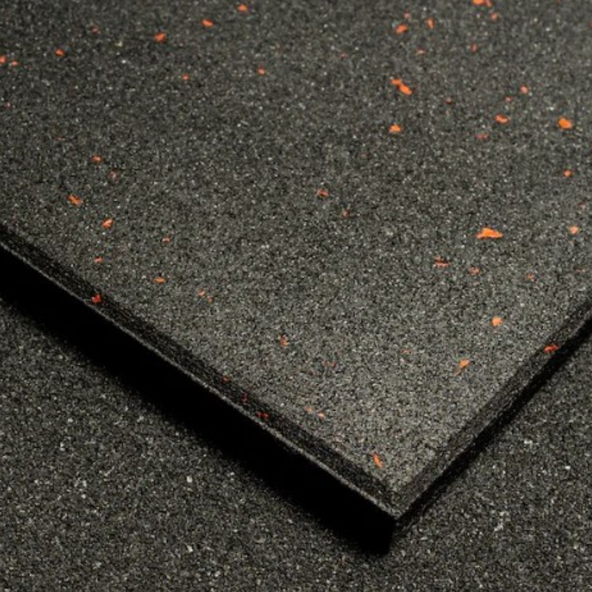 Commercial Premium Rubber Gym Flooring - Black/Red Flecks 1m x 1m x 15mm