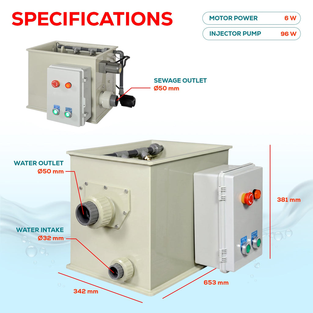 T5 Automatic Rotary Drum Pond Filter | 1,345 GPH / 1,320-Gallon (5-Ton) Capacity | Self-Cleaning Backwash & Biochemical Filtration – Koi Pond, Aquaculture & Freshwater Drum Filter System
