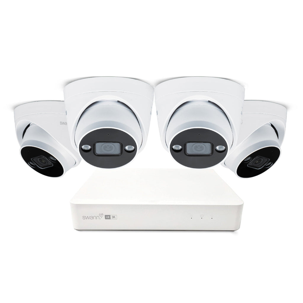 Swann AdvancedX 5MP 1TB 8-Channel Wired NVR CCTV with 4 Dome Camera Kit