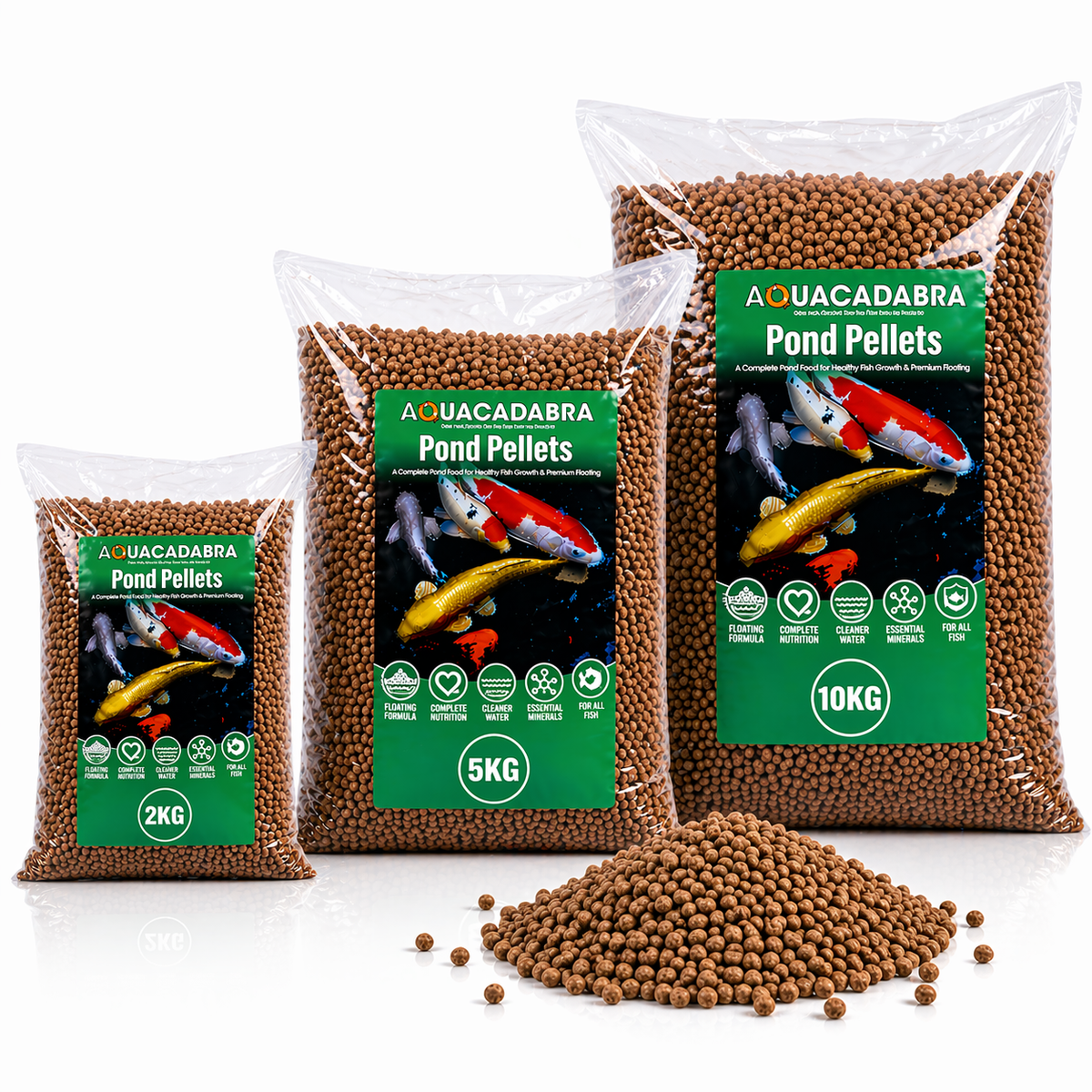 Aquacadabra Floating Premium Fish Food 5mm Pond Pellets