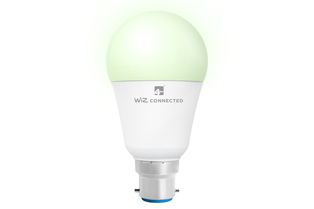 4lite WiZ Connected A60 Dimmable Multicolour WiFi LED Smart Bulb - B22 Bayonet