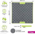 LickiMat Tuff Buddy Green Dog Slow Feeder Lick Mat Enrichment Feeding Mat