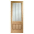 Internal Oak Suffolk 2XG (Clear Etched Glass)