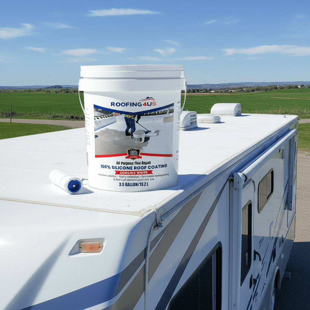All Purpose Flex Repair 100% Silicone Roof Sealant - 3.5 Gallon