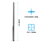 RX3 Chrome 92" Upright