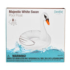 Majestic White Swan Pool Float