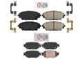 AME Front & Rear Ceramic Disc Brake Pads Hardware For Mazda CX-3 2019 2020 2021