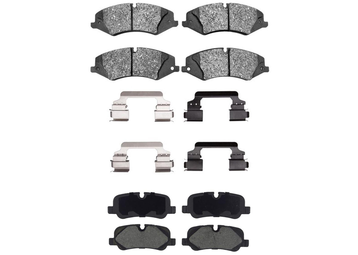 Front Rear Ceramic Disc Brake Pads for Land Rover LR4 2010 2012 2013 2014 2016
