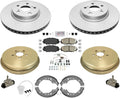 Front Brake Rotors & Pads Drums Shoes Hardware For Toyota Corolla 2009-13 1.8L