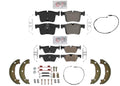 Front & Rear Disc Brakes Pads Parking Shoes Sensors for BMW 320i 2013 2015 2018