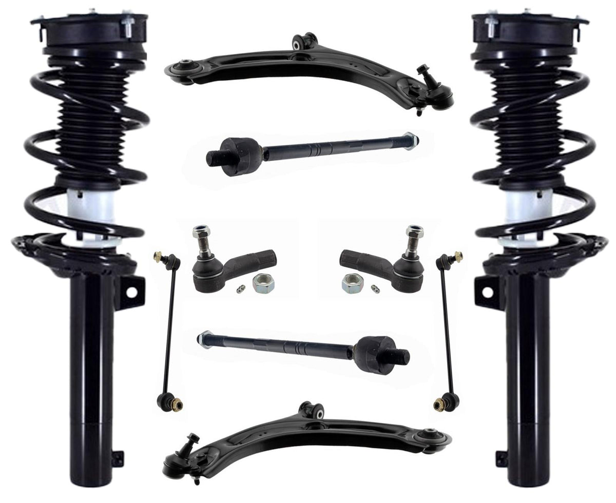 Front Strut Control Arms Tie Rods & Links For Tiguan 2018-2024 All Wheel Drive