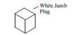 305 - DH Jamb Plug White