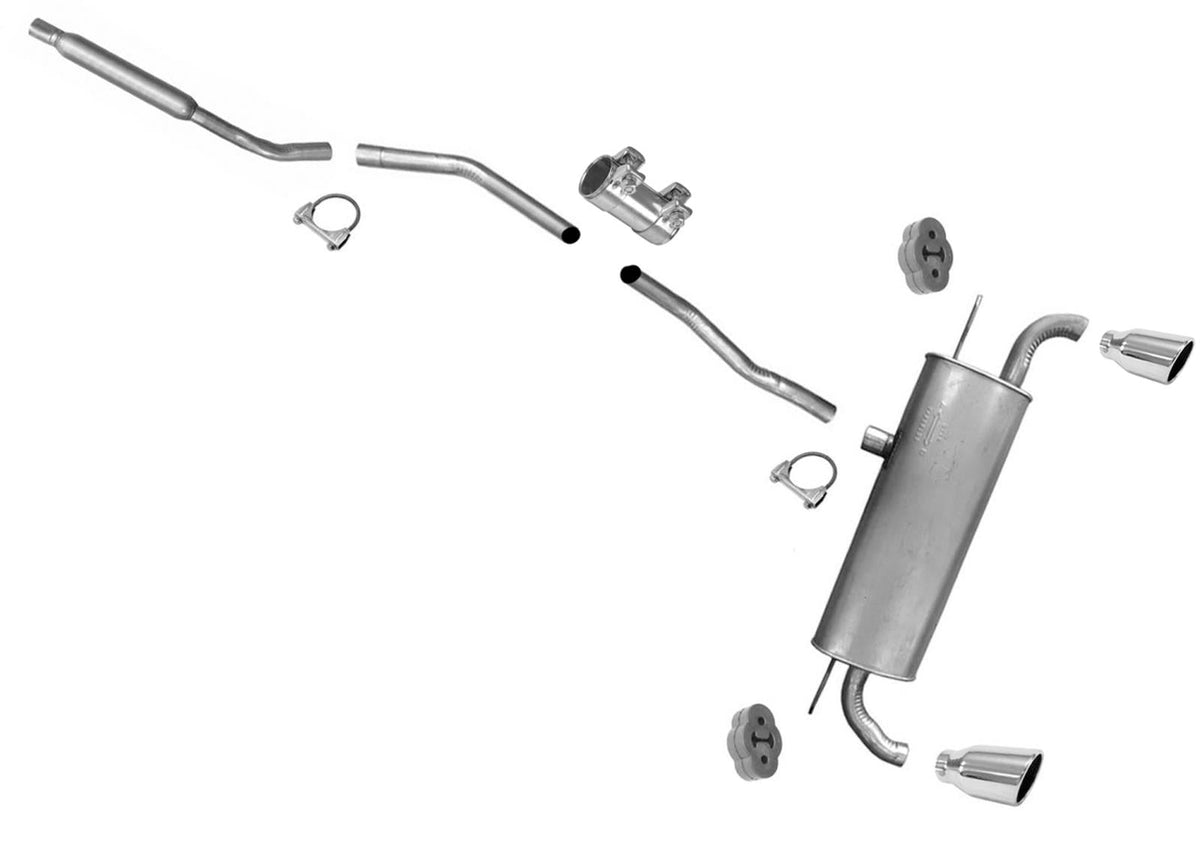 Exhaust Resonator Pipes Muffler for Base Front Wheel Drive Ford Edge 2.0L 15-19