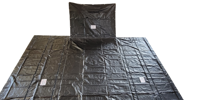 20' X 20' LONG  WITH 6'DROP FLAP 14-OZ BLACK