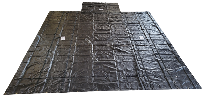 20' X 20' LONG  WITH 6'DROP FLAP 14-OZ BLACK