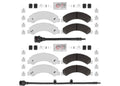 Front & Rear Galvanized Brake Pads with Wear Sensor for Hino 155 2012-2020