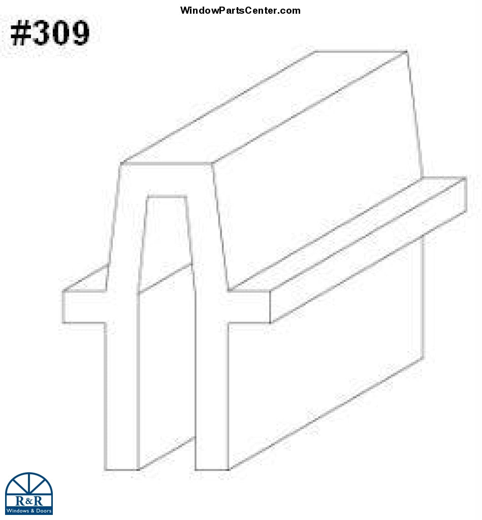 309 Sash Bumper for Concealed Jambliner