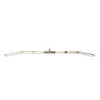 Aluminum Lat Bar straight view with knurled grips