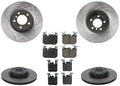 GEO Coated Disc Brake Rotors for BMW 328i 2012-2015 340MM & 345MM Blue Caliper