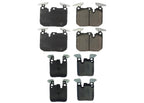Frt&Rr Ceramic Disc Brake Pads for BMW 328i 2012-2015 340MM & 345MM Blue Caliper