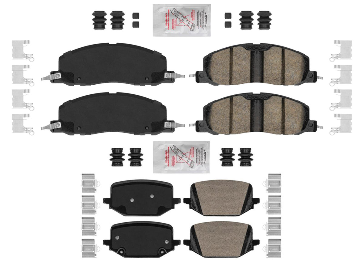 345MM AME Front & Rear Ceramic Disc Brake Pads for Ford Explorer 2020-2025