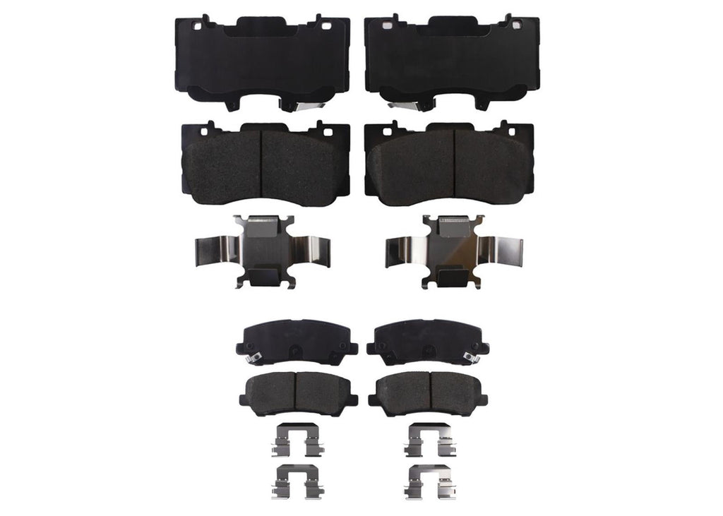 Front & Rear Ceramic Brake Pads for Ford Mustang GT 4 Piston 352MM 15-21