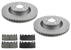 Frt Coated Disc Brake Rotors Brake Pads for Ford Mustang GT 4 Piston 352MM 24-25
