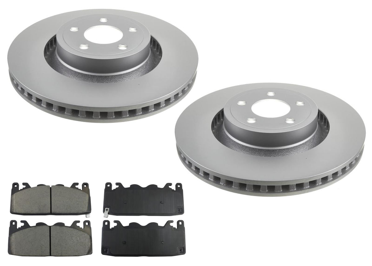 Frt Coated Disc Brake Rotors Brake Pads for Ford Mustang GT 4 Piston 352MM 24-25