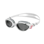 Speedo Unisex-Adult Swim Goggle Biofuse 2.0 - color: White/Red/Light Smoke