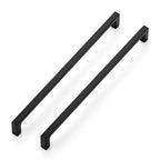 Ravinte Matte Black Square & Solid Cabinet Handles,10 Inch,15 Pack - size: 10 Inch Hole Center
