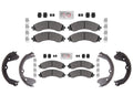 RAM Fleet Galvanized F&R Disc Brake Pads for GM Express Van 3500 4500 DRW 21-25