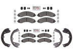 RAM Fleet Galvanized F&R Disc Brake Pads for GM Express Van 3500 4500 DRW 21-25