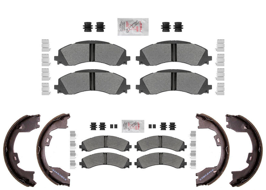 RAM Front & Rear Galvanized Disc Brake Pads for Ram 3500 Pick Up DRW 2019-2025