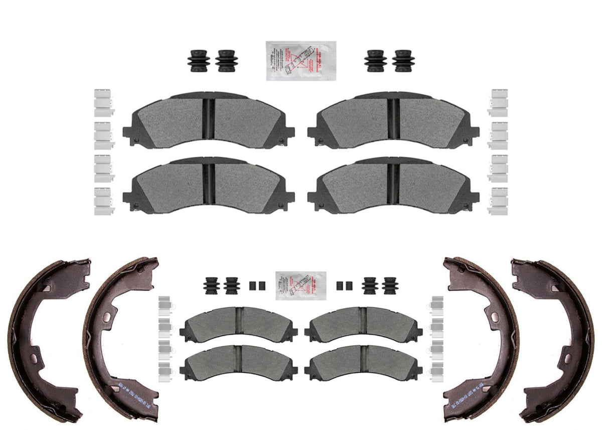 RAM Front & Rear Galvanized Disc Brake Pads for Ram 3500 Pick Up DRW 2019-2025