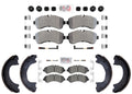 Front & Rear Disc Brake Pads for Sprinter 3500 19-24 Manual Parking Brake System